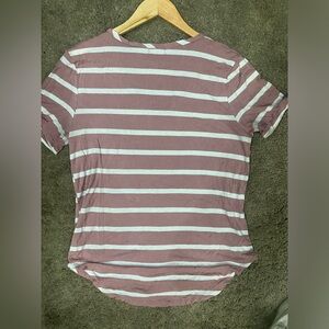 Blush strip t shirt women XL